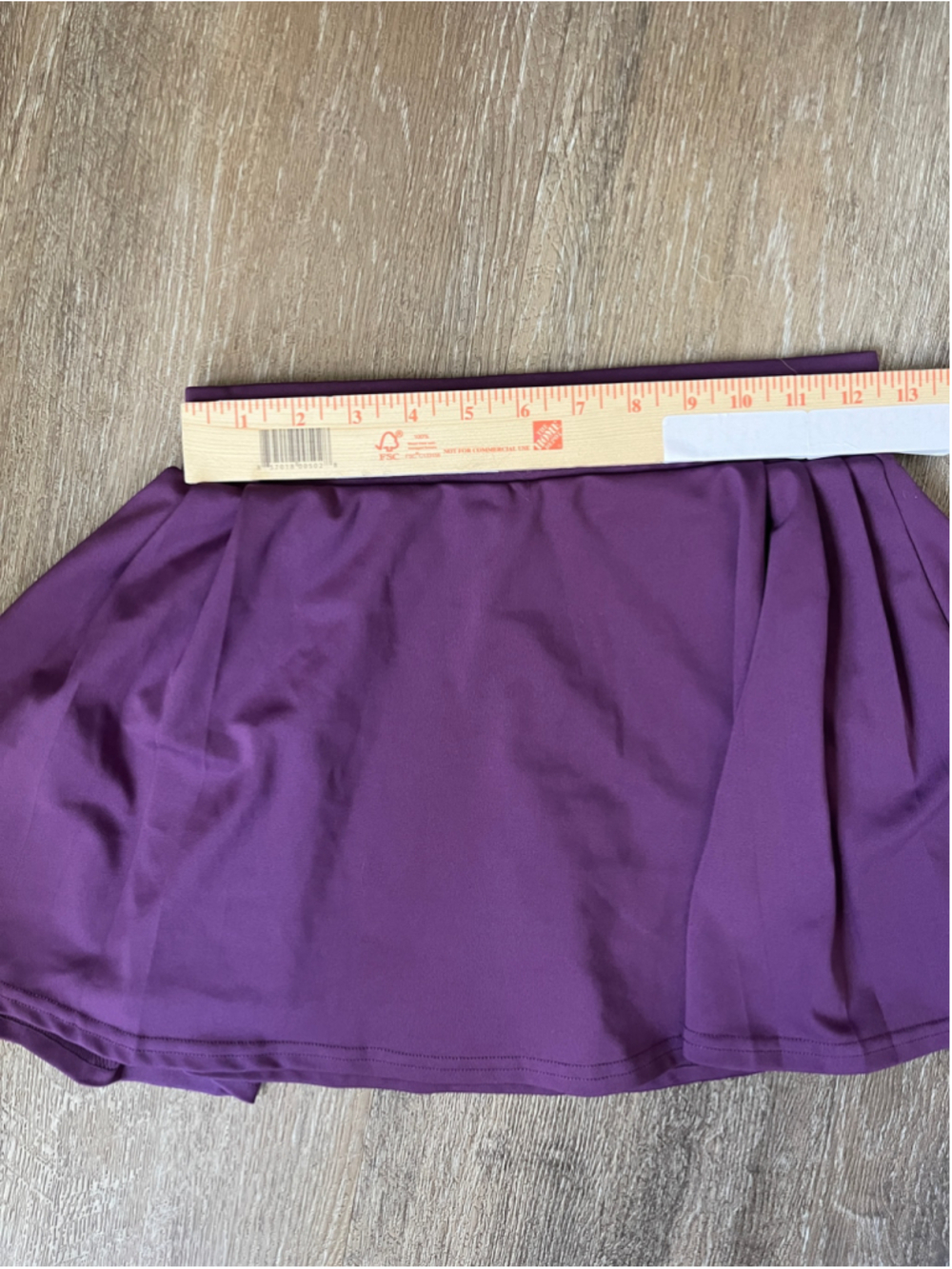 Girls' MOVE THEOLOGY Purple Skater Skirt S - Mini Tennis Skirt - Picture 10 of 10